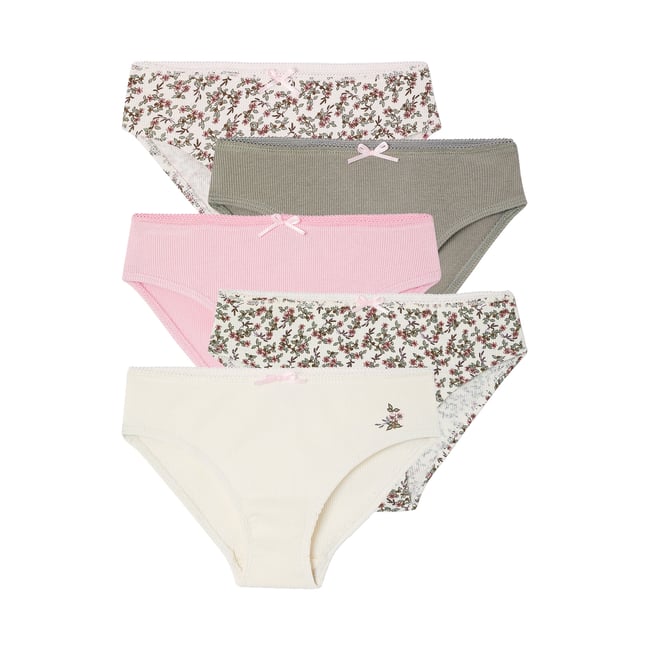 Lot de 5 culottes beige <span itemprop=