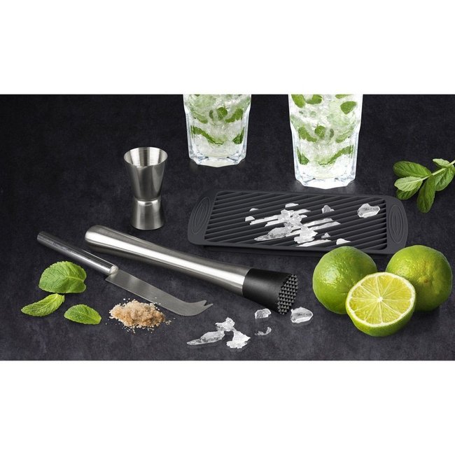 Coffret MOJITO 4 accessoires Couleur noir <span itemprop=