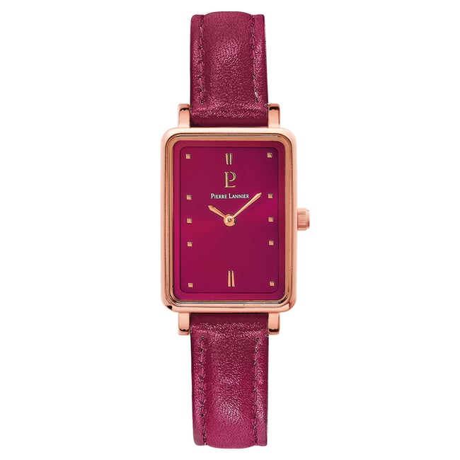 Montre Analogique  ARIANE doré rose fuchsia fuchsia <span itemprop=