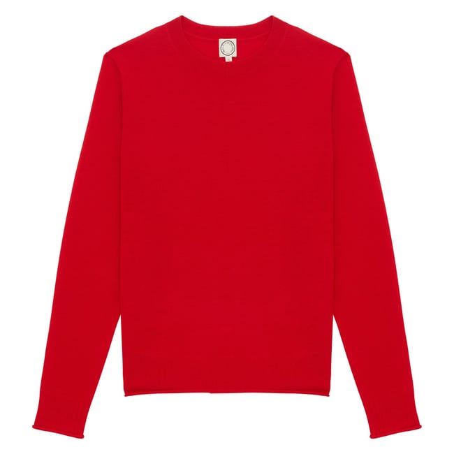 Pull Angelica en coton rouge red <span itemprop=