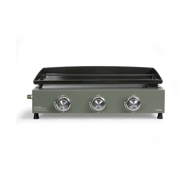 Plancha gaz 3 brûleurs - LIVOO