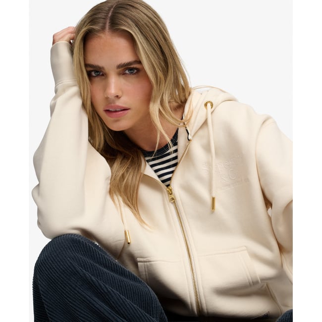 Sweat à capuche zippé Luxe Casual - SUPERDRY