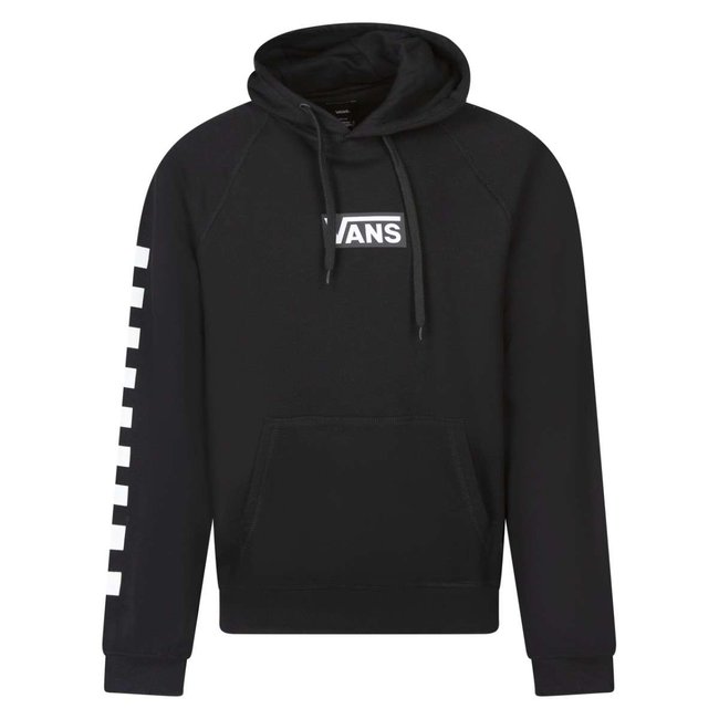 Sweat coton col à capuche droit noir <span itemprop=