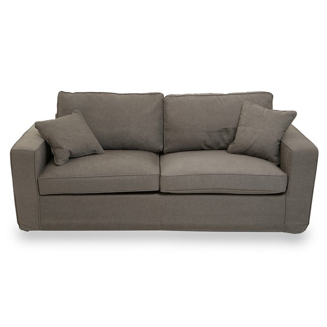 Fabric 3 Seater Sofa, grey, SO'HOME
