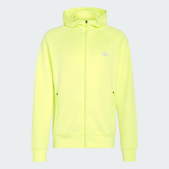 VESTE À CAPUCHE ENTIÈREMENT ZIPPÉE SPACER TRÈFLE ESSENTIALS frozen lemon <span itemprop=