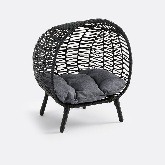Корзинка для кошки/собаки из плетеного полимера Manaka черный LA REDOUTE INTERIEURS