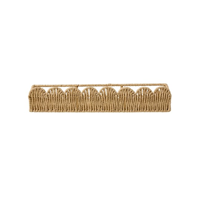 Étagère en feston corde de papier Couleur beige <span itemprop=