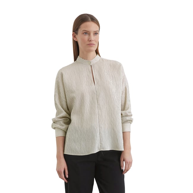Blouse rayée relaxed avec LENZING™ ECOVERO™ multicolor <span itemprop=