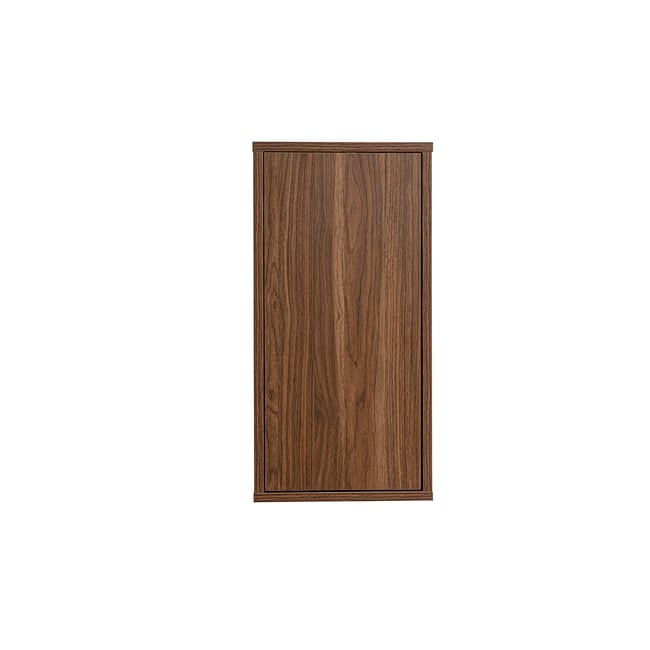 Rangement mural finition blanche et bois clair chêne L30 cm FLEXO - MILIBOO