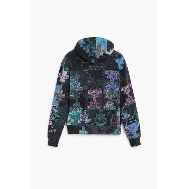 sweat-shirt imprimé en coton multicolore <span itemprop=