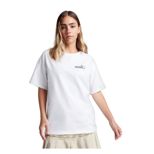 T-shirt de mangas curtas branco <span itemprop=