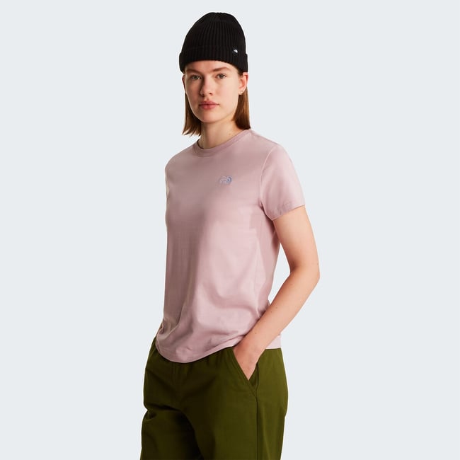 T-shirt Simple Dome  rose <span itemprop=