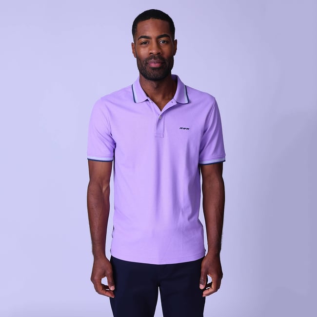 Polo Edison lilas <span itemprop=