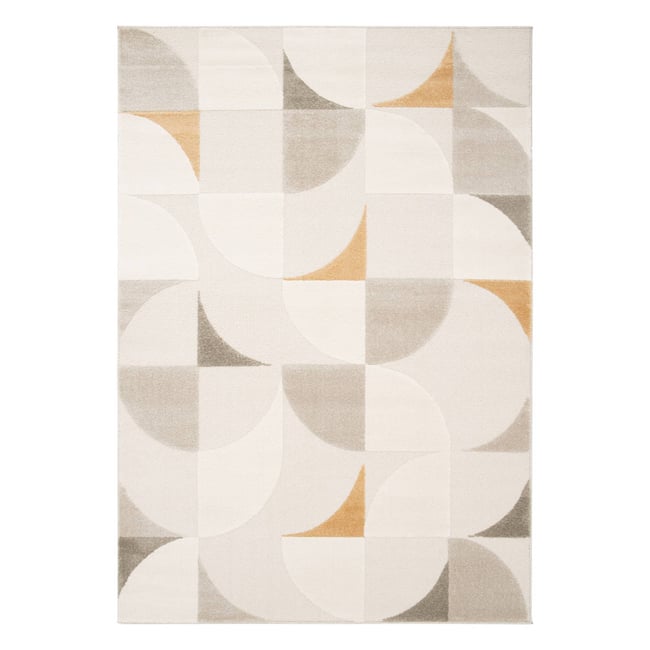 Tapis intérieur rectangulaire scandinave JON Couleur crème <span itemprop=