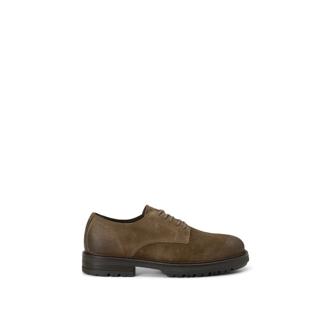 Chaussures à lacets, modèle Rony en cuir velours huilé - MARC O'POLO