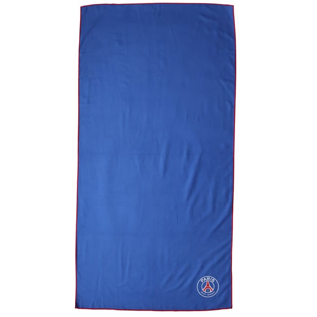 Serviette de bain et de plage en microfibre, Paris Saint Germain 2023 bleu <span itemprop=