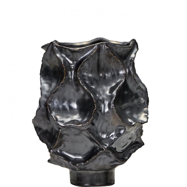 Vase en grès Waves h 25 cm Couleur v019843 <span itemprop=
