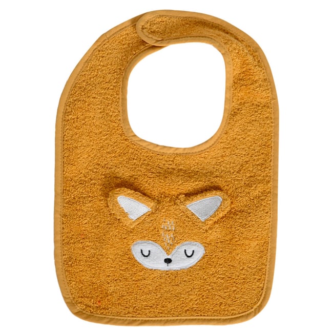 Lot de 2 bavoirs LITTLE FOXY caramel <span itemprop=