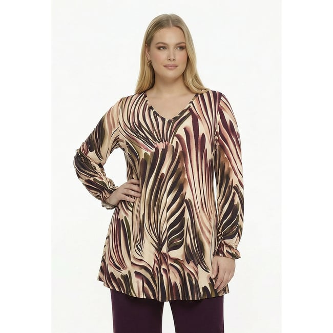 Tunique avec manches longues multi <span itemprop=