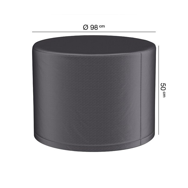 Garden Round Firetable Cover 98x50cm, grey, AEROCOVER