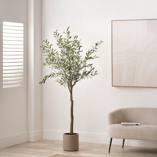 210cm Artificial Olive Tree in Pot, green, SO'HOME