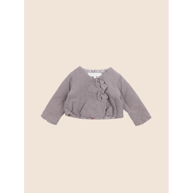 Veste doublé - Très bon état gris <span itemprop=