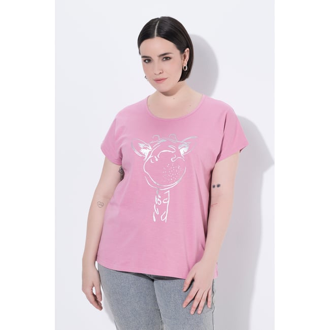 T-shirt oversize à imprimé animal métallisé - ULLA POPKEN