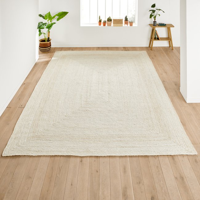 Tapis jute blanchi rectangulaire XXL, Aftas bleached LA REDOUTE INTERIEURS