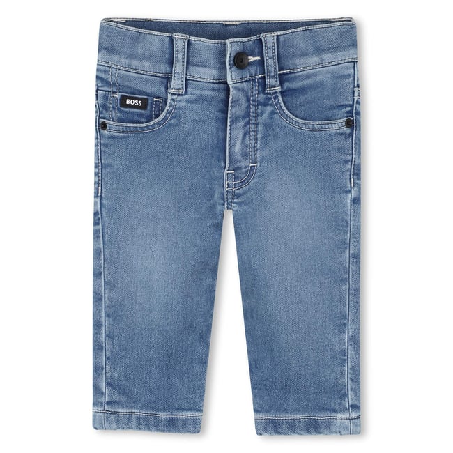 Pantalon en denim double stone+bleach <span itemprop=