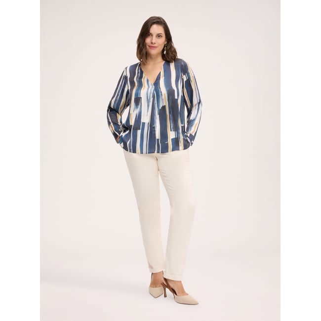 chinos en coton stretch blanc <span itemprop=