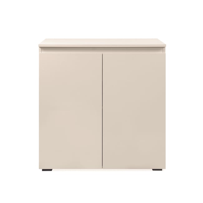 Petit buffet 2 portes - ELVA Couleur beige <span itemprop=