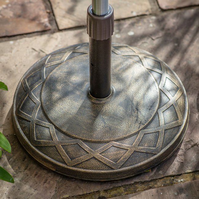 Floriano Garden Parasol Base, black, SO'HOME