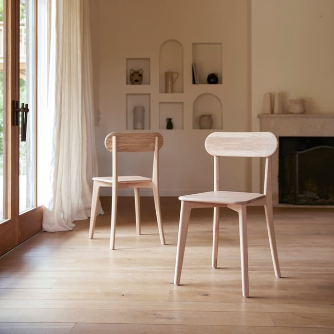 Chaise, ABEL Couleur naturel <span itemprop=