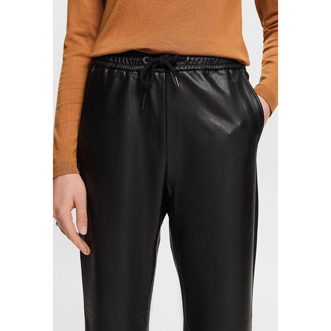Elasticated leather trousers deals