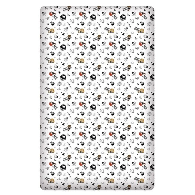 Drap Housse Enfant Coton Chibi blanc <span itemprop=