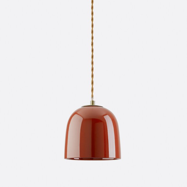 Suspension en céramique Ø15 cm, Nilana Couleur noir <span itemprop=