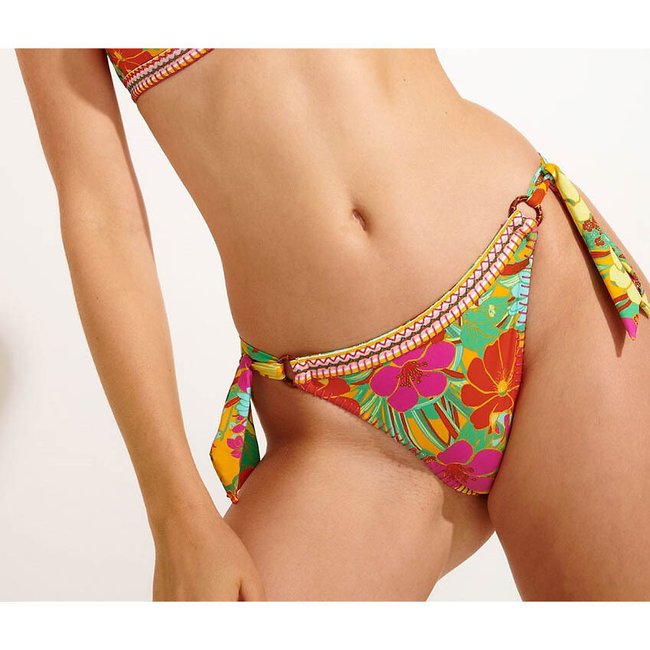 Cuecas de biquíni, Madia Wallflower estampado às flores <span itemprop=