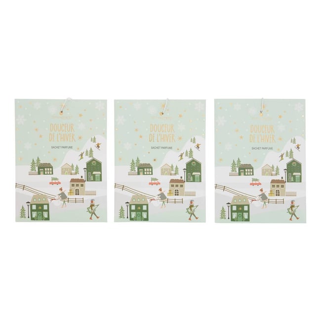 Lot de 3 sachets parfumés Elvi Couleur vert <span itemprop=