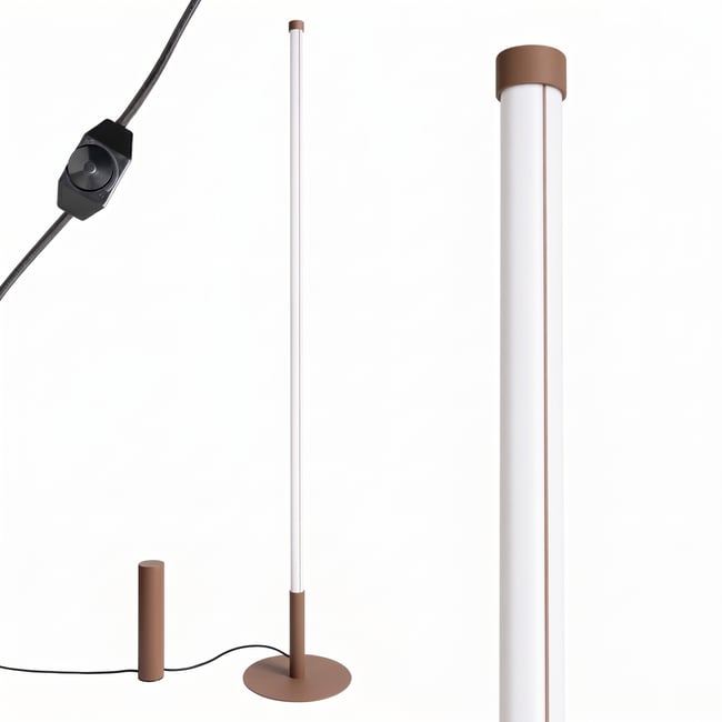 Lampadaire Moka LED 1 Trang Couleur moka <span itemprop=
