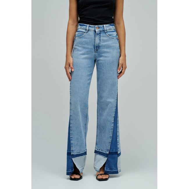 JEAN FAITH PUSH IN WIDE bleu <span itemprop=