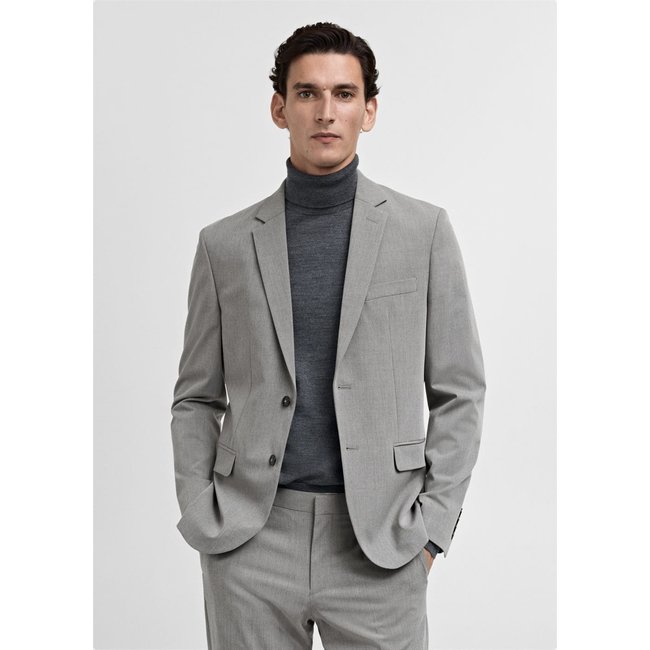 Veste costume París super slim-fit gris <span itemprop=