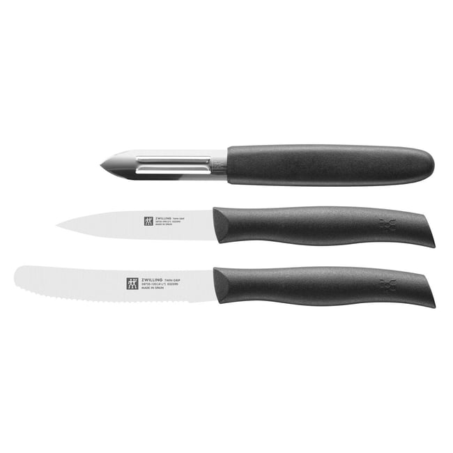 Set de couteaux 3-pcs noir mat <span itemprop=