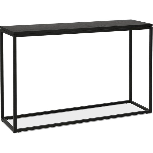 Table haute bois et métal, Myriam Couleur noir et noir <span itemprop=