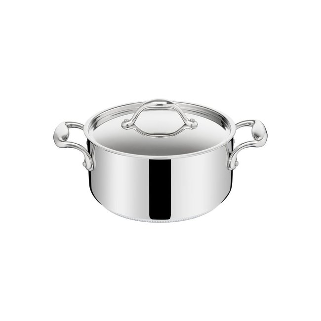 Wok Lagostina Accademia Lagofusion 30 Cm - 5 L - Acciaio Inox 18/10, Fondo 5 Strati, Adatto A Induzione E Forno