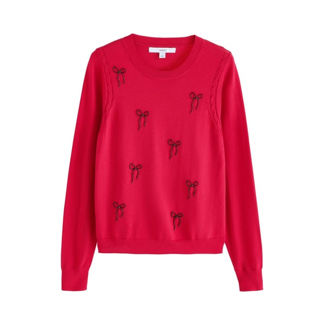 Pull ras du cou en coton majoritaire doux - NEXT