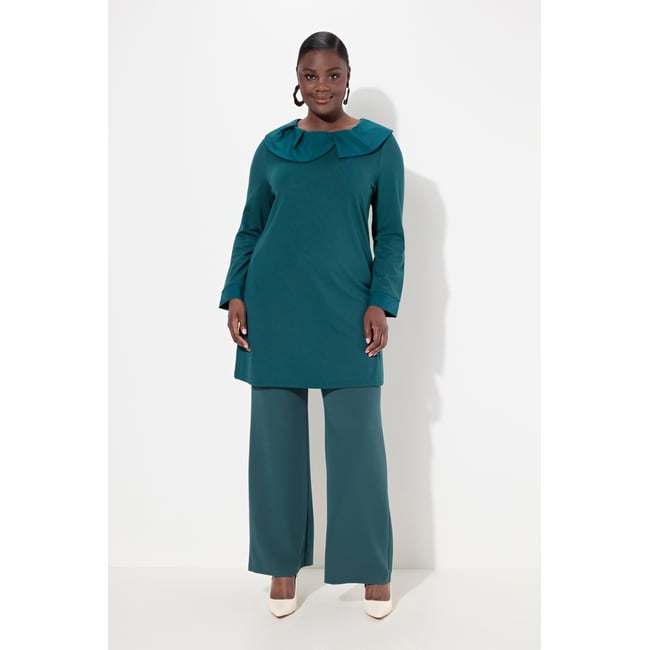 Sweat-shirt à manches longues en vert foncé <span itemprop=