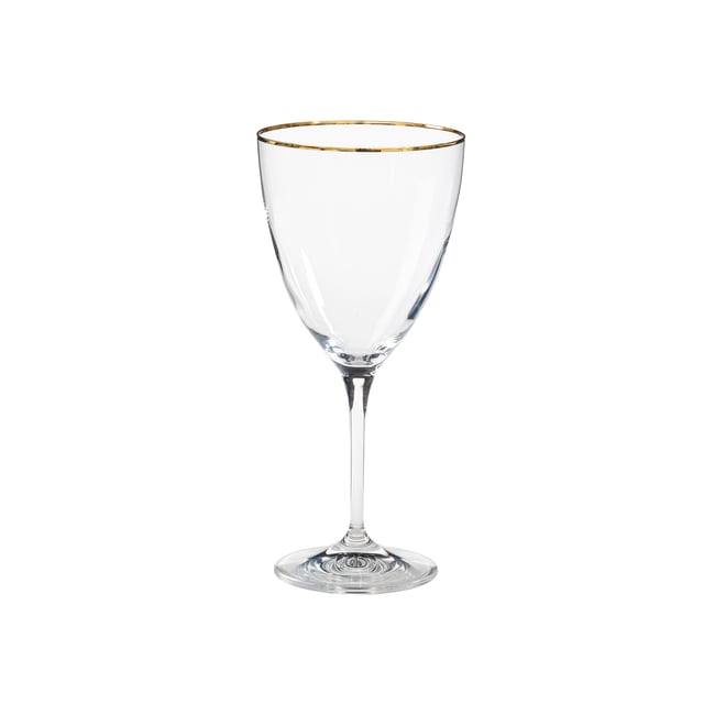 Set 6 Verres à L'eau avec Filet Doré Sensa, Casafina by COSTA NOVA Couleur clear-gold <span itemprop=