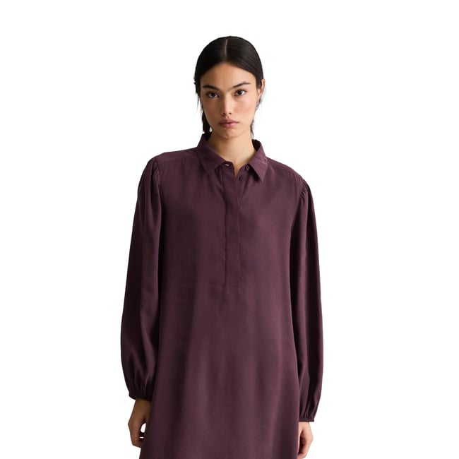 Robe évasée en TENCEL™ Modal rot <span itemprop=