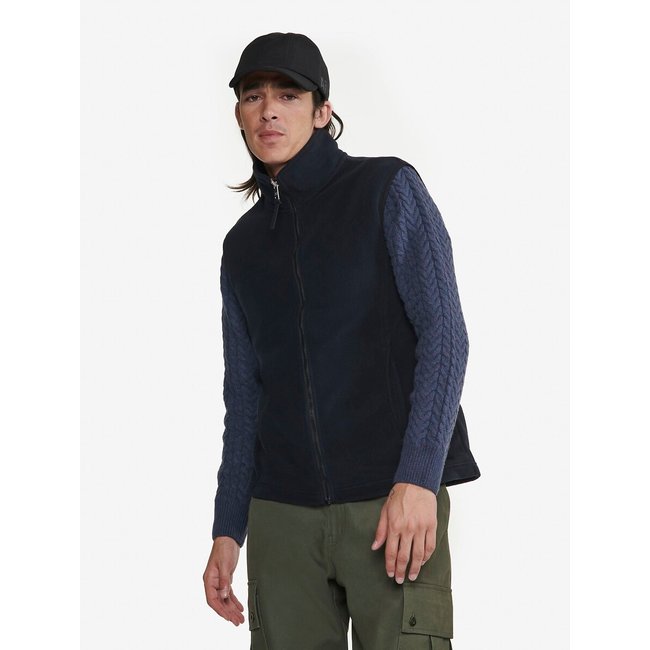 Sleeveless Zip-Up Fleece Jacket, black, AIGLE