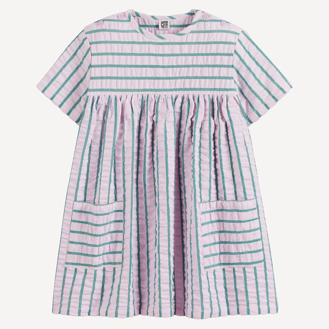 Vestido de manga corta a rayas - LA REDOUTE COLLECTIONS